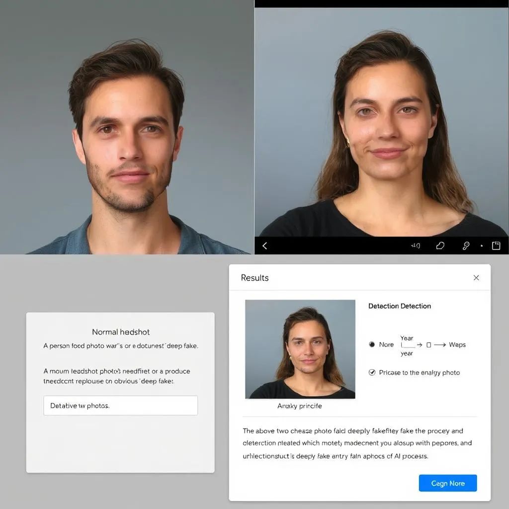 Ansiktsbyttedetektorverktøyet kan raskt identifisere hvilket bilde som er dypt falskt etter AI-behandling.