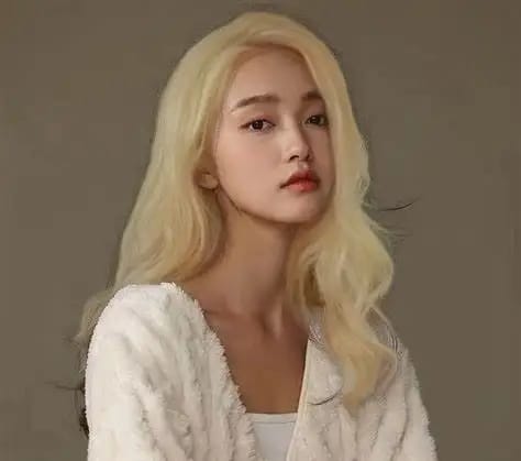 Blonde Hair -efektin jälkeen mustat hiukset muuttuvat vaaleiksi.