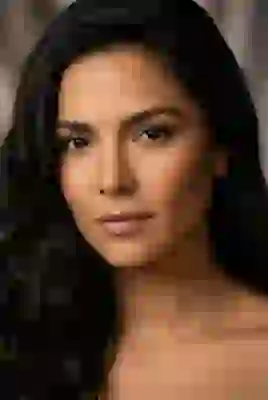 Portrait of a beautiful latina with dark hair and dark eyes. Template for AI image to image.