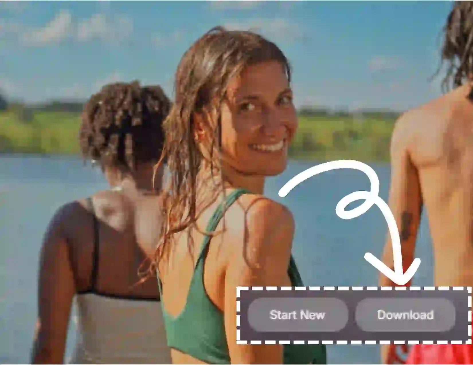 Il s'agit d'un amplificateur vidéo AI Étape 3. Une fois l'amélioration vidéo terminée, vous pouvez cliquer pour télécharger la vidéo de plongée de haute qualité et claire.