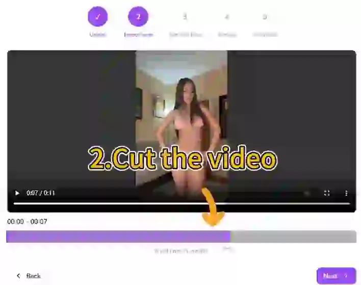 User can use this function to cut the video. User can use this function to cut the video.