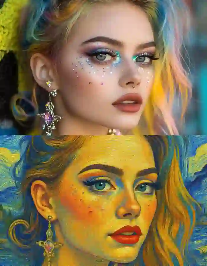 Изображение AI в изображение