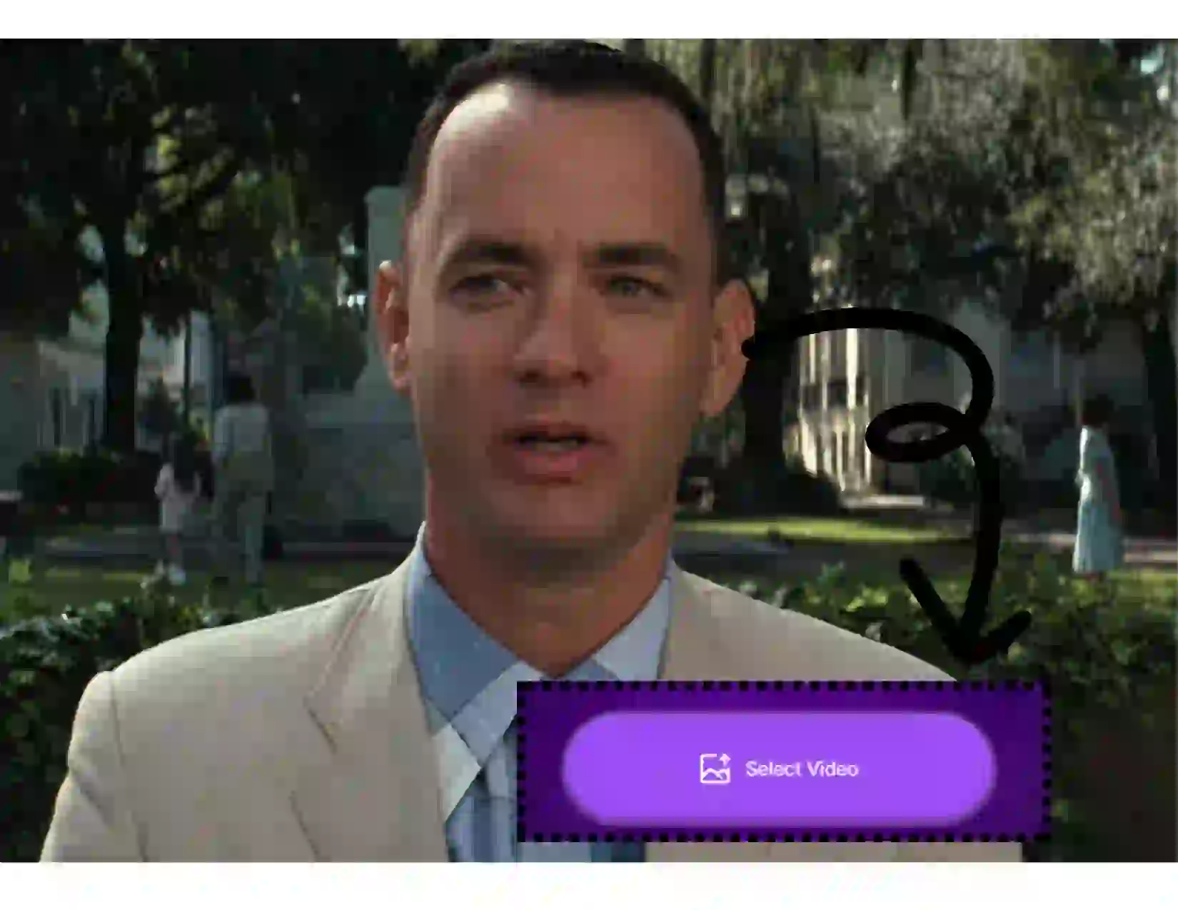 Tutorial de l'échange de visage long Vidéo Étape 1: Vous pouvez télécharger la longue vidéo qui a besoin d'un échange de visage. La vidéo téléchargée ici est un clip du film Forrest Gump.