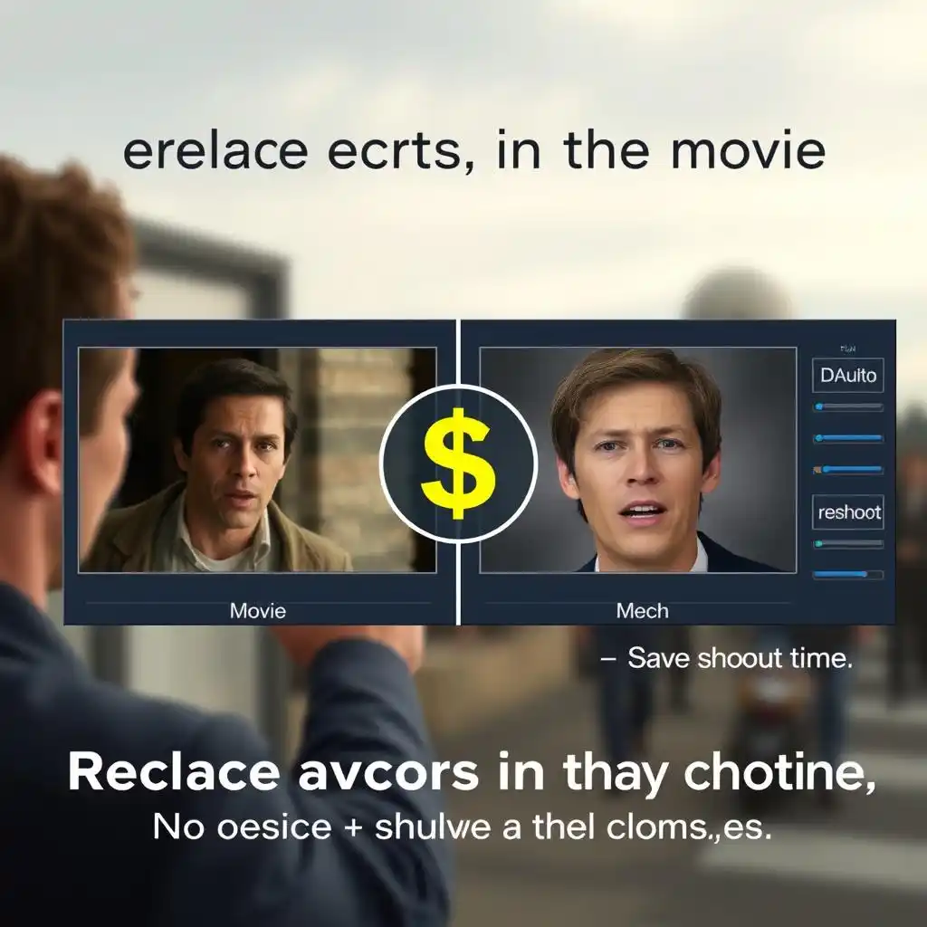 Cette fonction aide les cinéastes à remplacer le visage des acteurs, sans relancer des scènes entières.