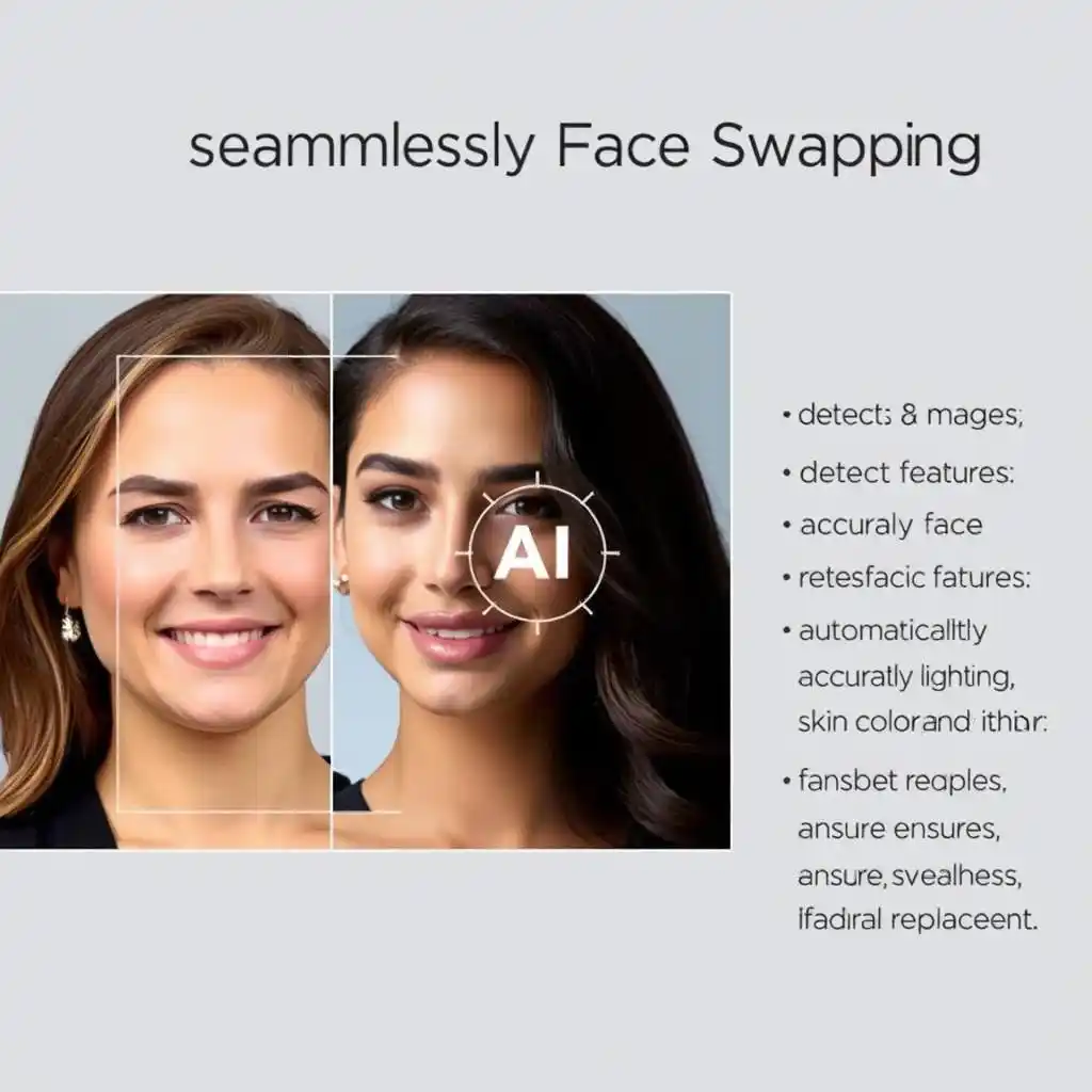 Sur la base de l'apprentissage en profondeur, il analyse les images du visage et la détection des caractéristiques faciales pour assurer un remplacement de visage transparent et naturel.