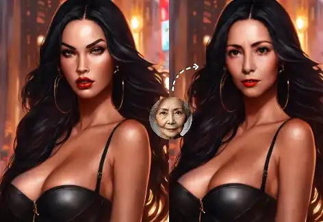 Den coola flickan hade på sig en lågklippt skinnjacka och örhängen